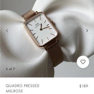 Rose gold Daniel Wellington watch